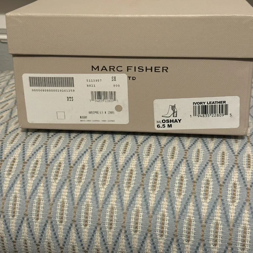 Marc Fisher LTD Ivory Oshay Pointed Toe Bootie - NEVER WORN - NEW OUT OF BOX - Picture 2 of 5